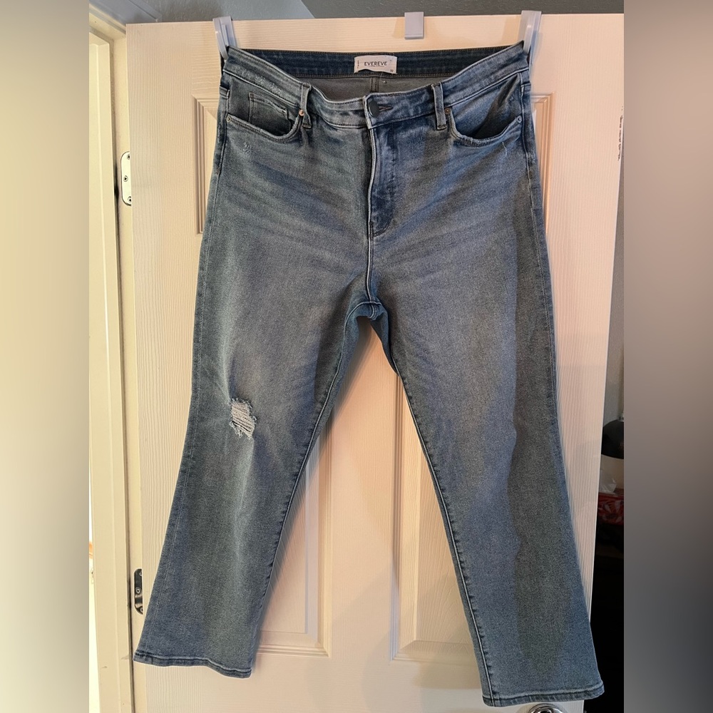 Evereve cropped ankle jeans sz32